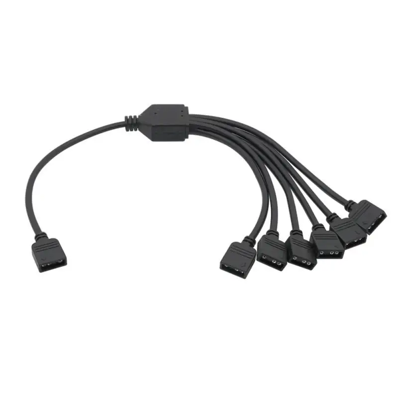 ARGB 5V 3Pin Extension Cable Adapter 30cm 1 to 1 2 3 4 5 12v 4pin RGB Splitter Cable for MSI A SUS ASRock AURA LED