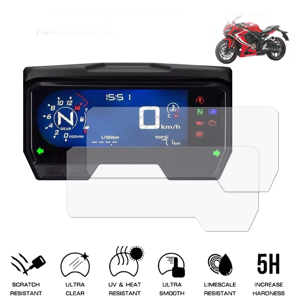 Película protectora para salpicadero de coche, accesorio para Honda CB400X, CB500X, CB500F, CB650R, CBR400R, CBR500R, CBR650R, 2019 - 2023