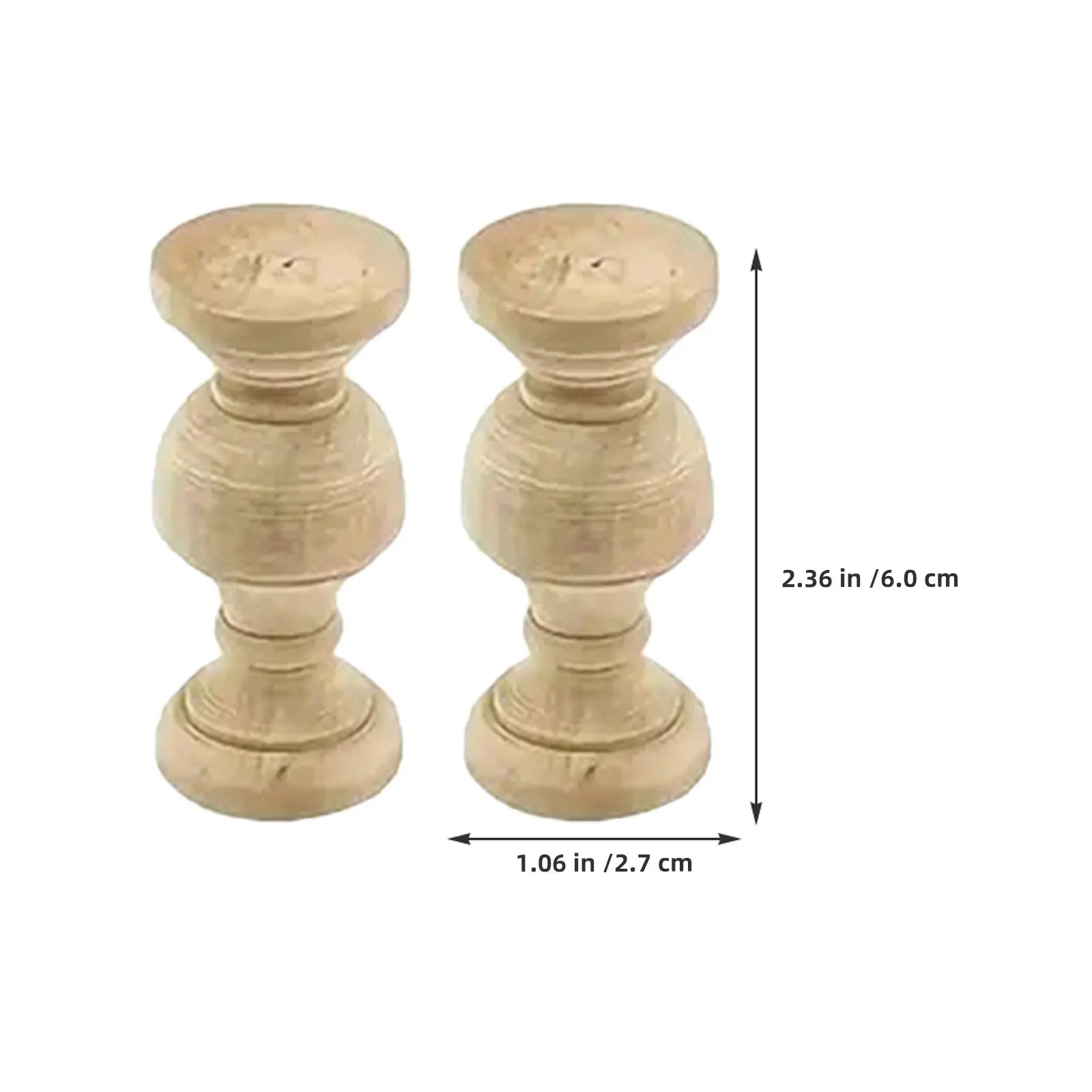 10Pcs DIY Unfinished Wood Spindles Dining Cabinet Decorative Baluster Wooden Craft Furniture Column Wine Rack Bed Frame Home