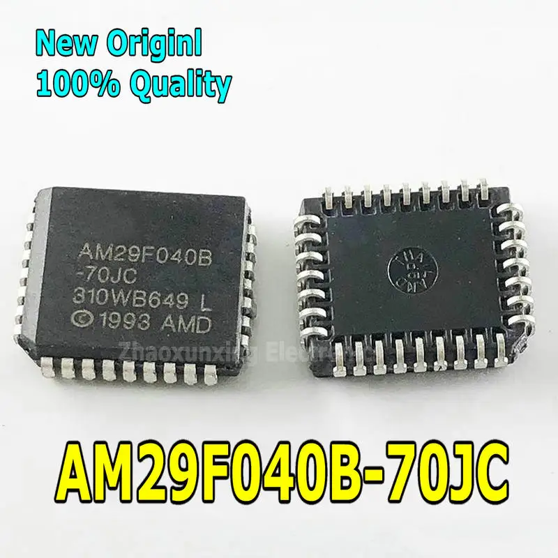 10~50PCS   New   AM29F040B-70JC   PLCC-32    AM29F040B-70    AM29F040B   AM29F040   PLCC32   Chipset