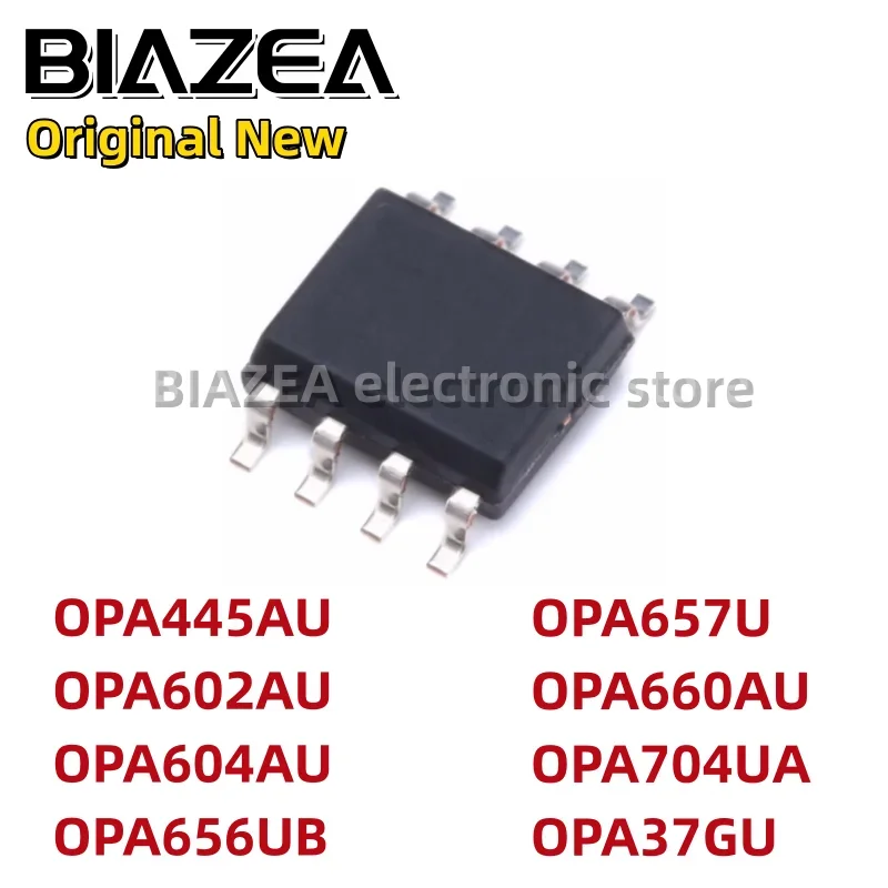 2piece OPA445AU OPA602AU OPA604AU OPA656UB OPA657U OPA660AU OPA704UA OPA37GU SOP8 Operational Amplifier Chip