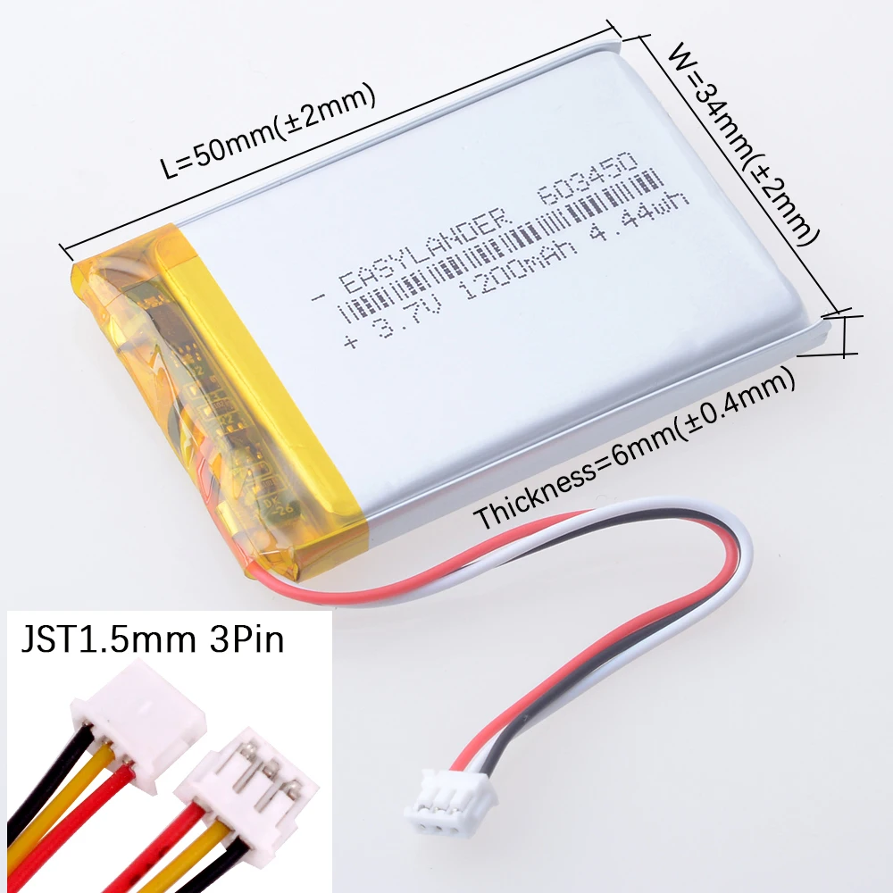 603450 3.7V 1200mAh li Polymer Battery For Logitech G900 G903 G400 G403 G900 G703 x100 Wireless Mouse Batteries SP603450