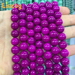 Purple Jaspe Natural Stone Beads Chinese jader For Jewelry Making DIY Charm Bracelet Accessories 15'' Wholesales 4/6/8/10/12mm a
