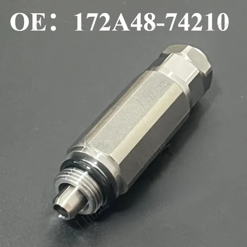 Imagen 1 del producto Conjunto de válvula de alivio 172a48-74210 apto para excavadora Yanmar Vio55-5b