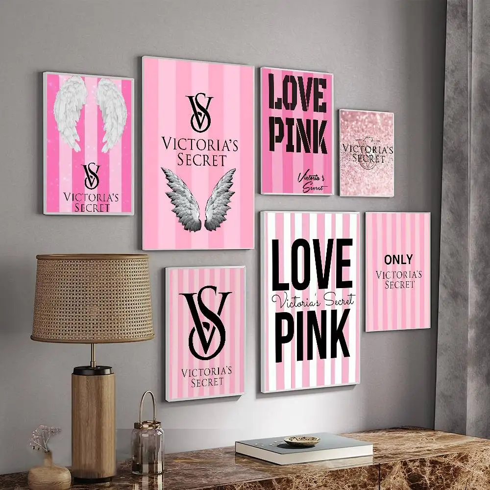 V-Victorias-Fashion-S-Secret Vintage Vintage Posters Sticky Vintage Room Home Bar Cafe Decor Kawaii Room Decor