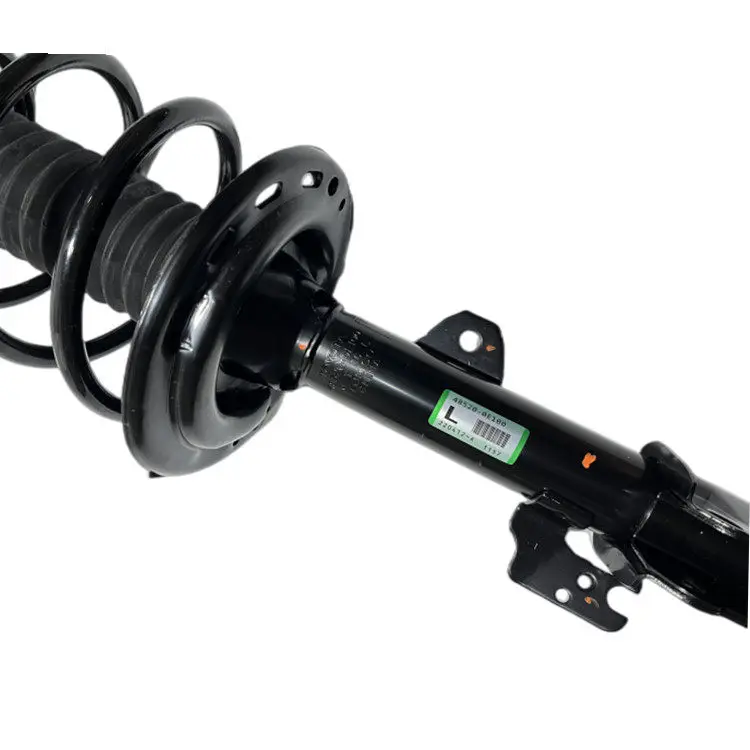 Original shock absorber assembly before and after