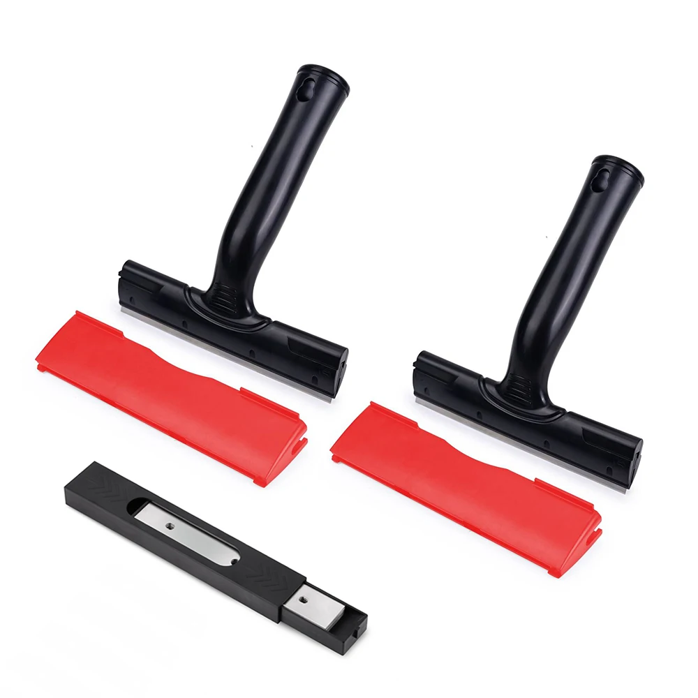 

EHDIS T-Shaped Long Handle Metal Blade Scraper Carbon Film Sticker Craft Remover Squeegee Household Kitchen Dirt Cleaning Tools