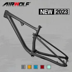 Airwolf 2023 29er Carbon MTB Frame BSA 29 Carbon Bike Frame 148*12mm Thru Axle Boost Mountain Bicycle Frameset