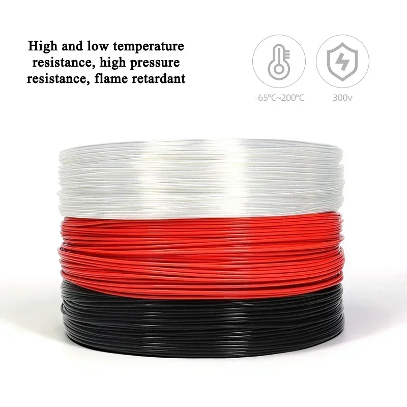 5~50m PTFE Wire Single Core FEP Insulation Silver Plated High Purity OFC Copper Cable HiFi Audio Speaker Headphone Cable Line