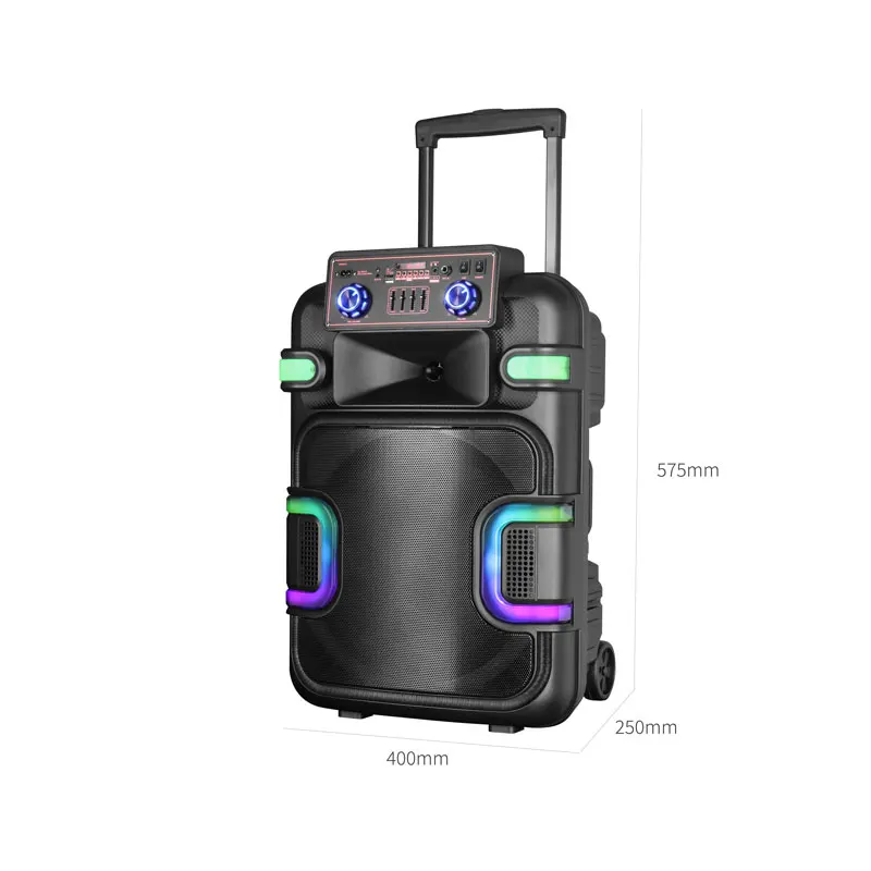 

ABS15102 Беспроводной 15-дюймовый двойной усилитель BT 5.2 + беспроводной динамик с пламенным светом и микрофоном