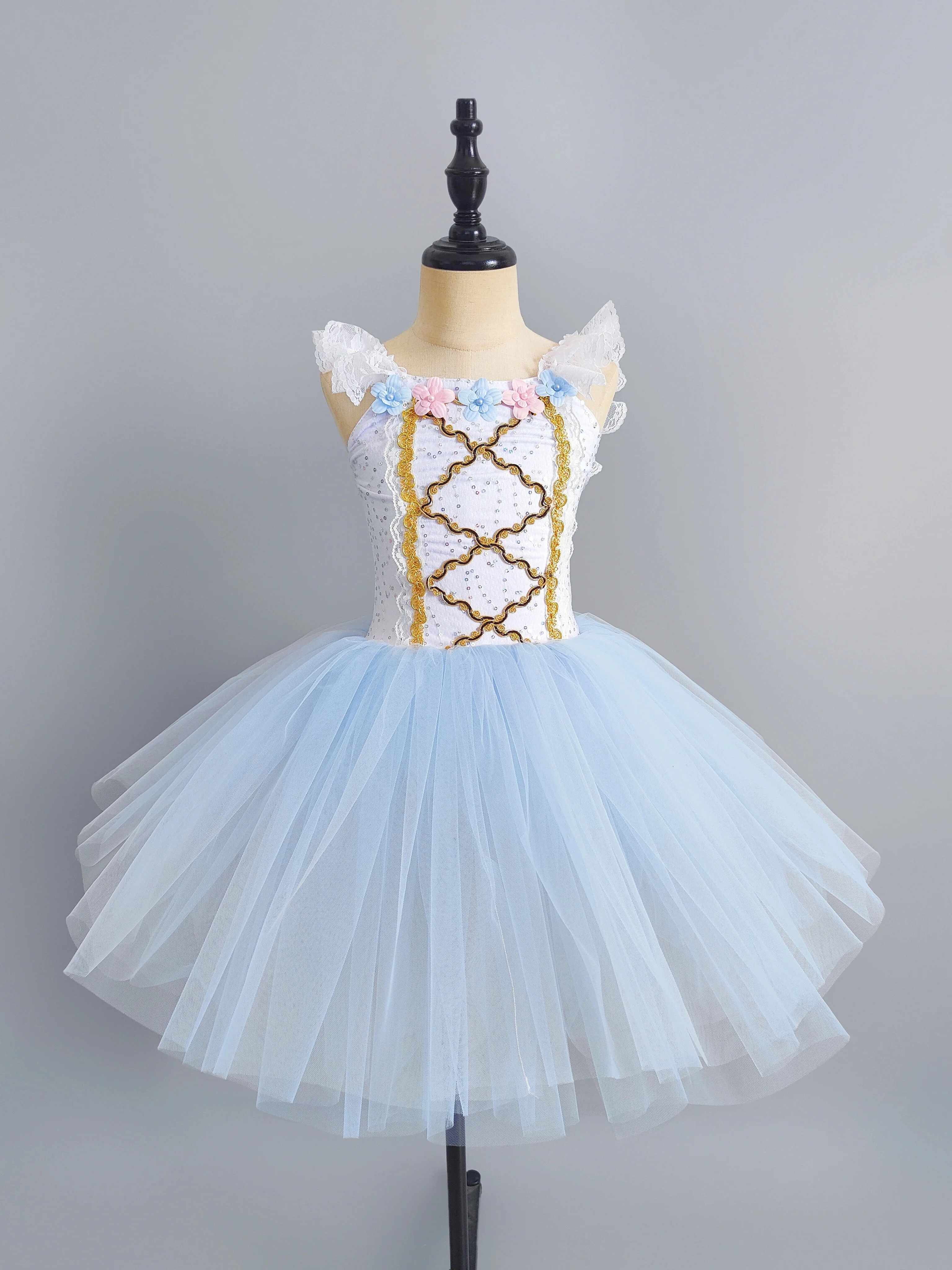 

Ballet Long Dress Girls Kids Women Adult Romantic Tutu Long Ballerina Dress Performance Ballet Dance Contemporary Costumes