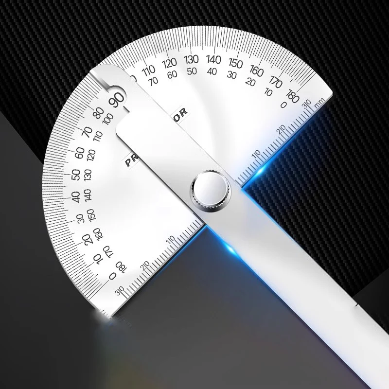 180 Degree Stainless Steel Angle Finder Goniometer Protractors Measuring Gauging Inclinometer Woodworking Carpenter Tools