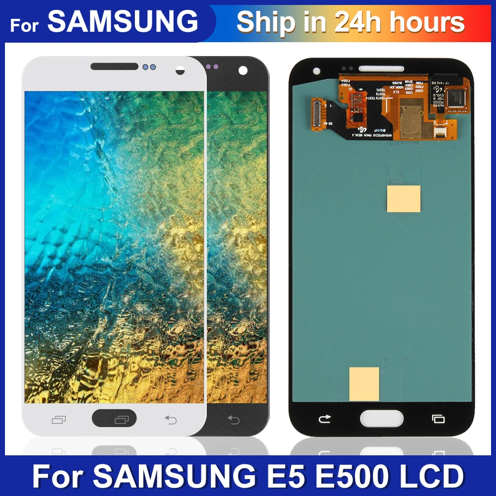 5.0\'\' Display For Samsung Galaxy E5 LCD Touch Screen Digitizer Assembly E500 Display E5000 LCD E500F Display E500H E500M