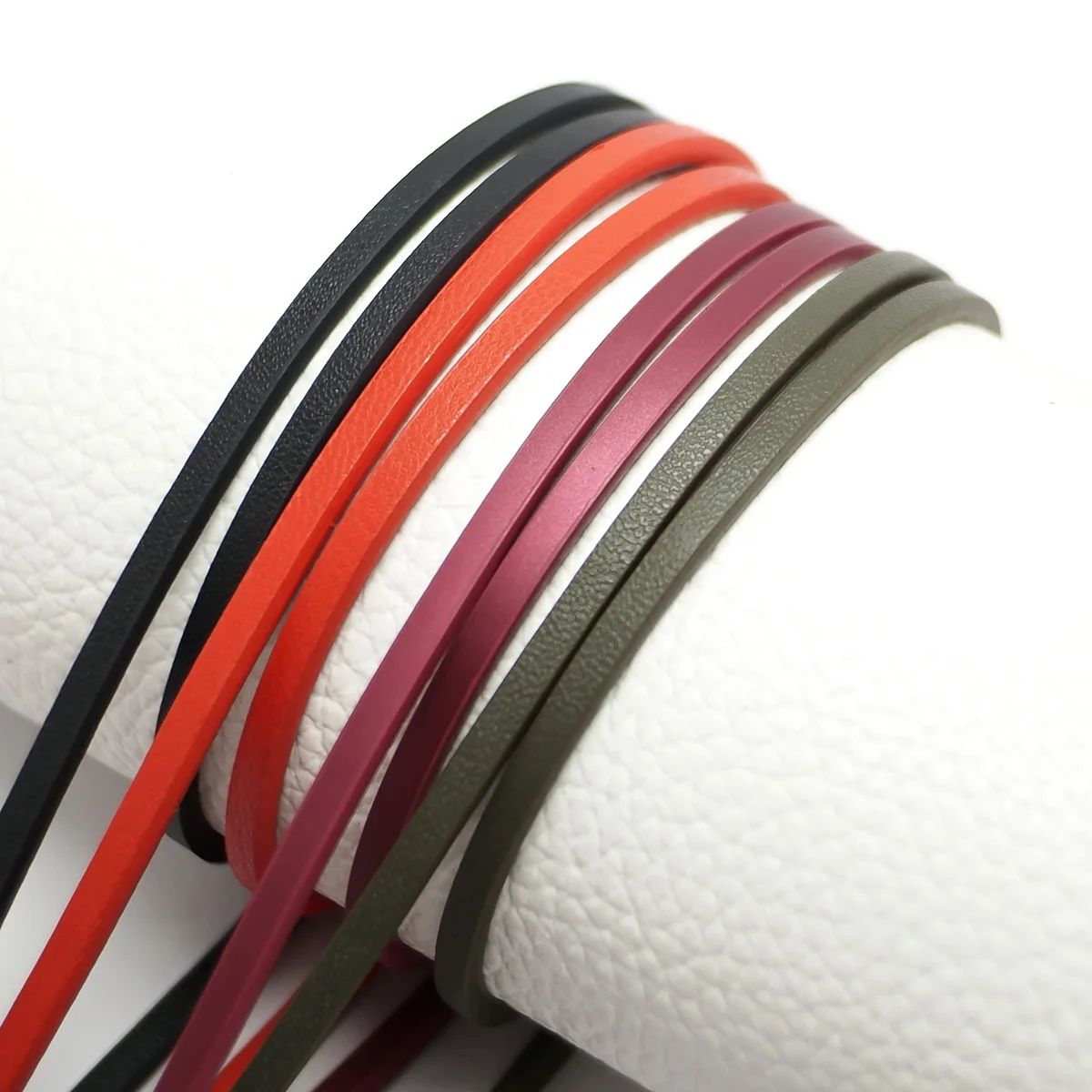 

46inches Soft Faux leather cord,Fine Litchi Texture Leather Strips,Bracelet Making,Imitation Leather Cord For Jewelry Making