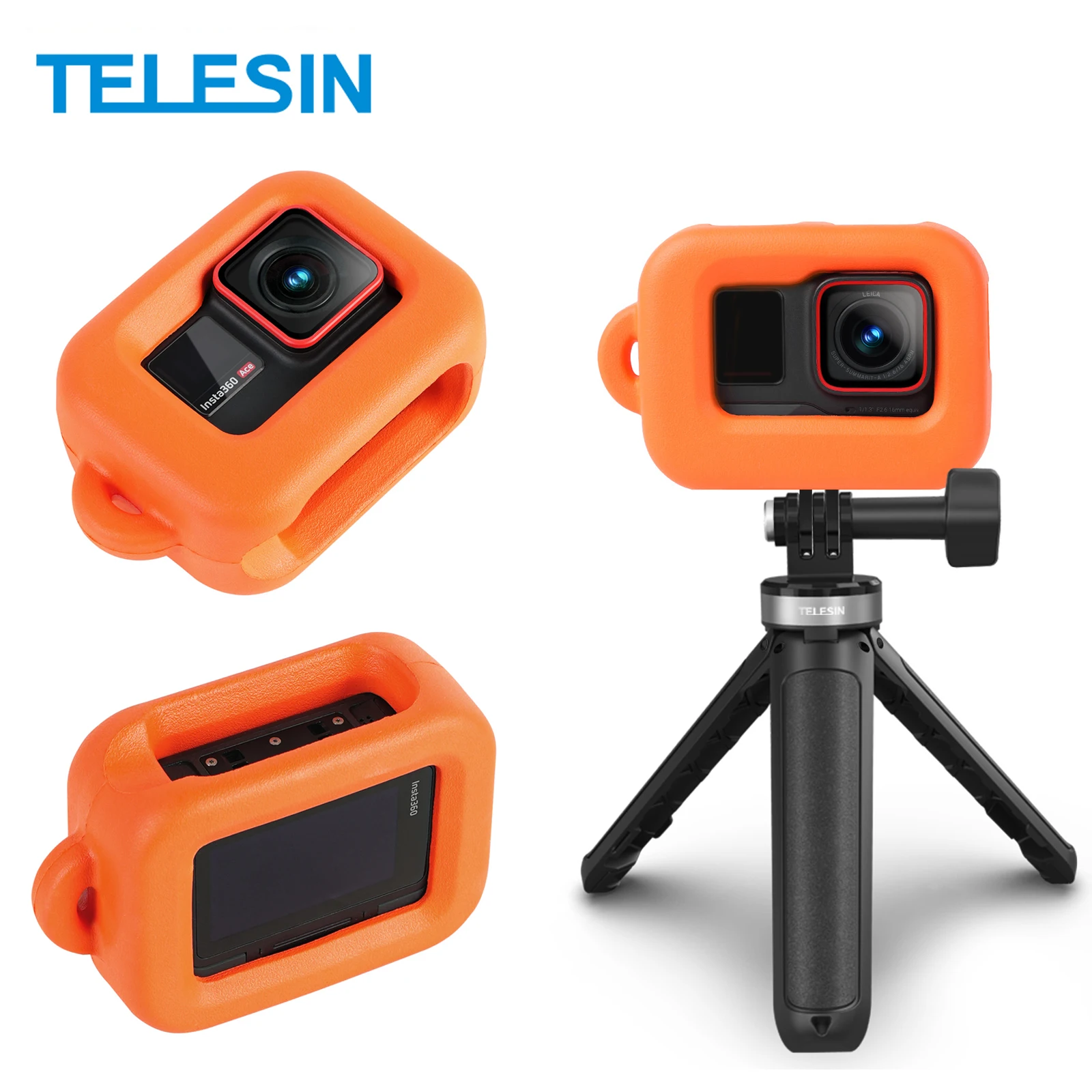 TELESIN Waterproof protective Case Buoyancy Underwater Diving Shell For Insta 360 Ace AcePro Insta360 Ace Pro Action Camera