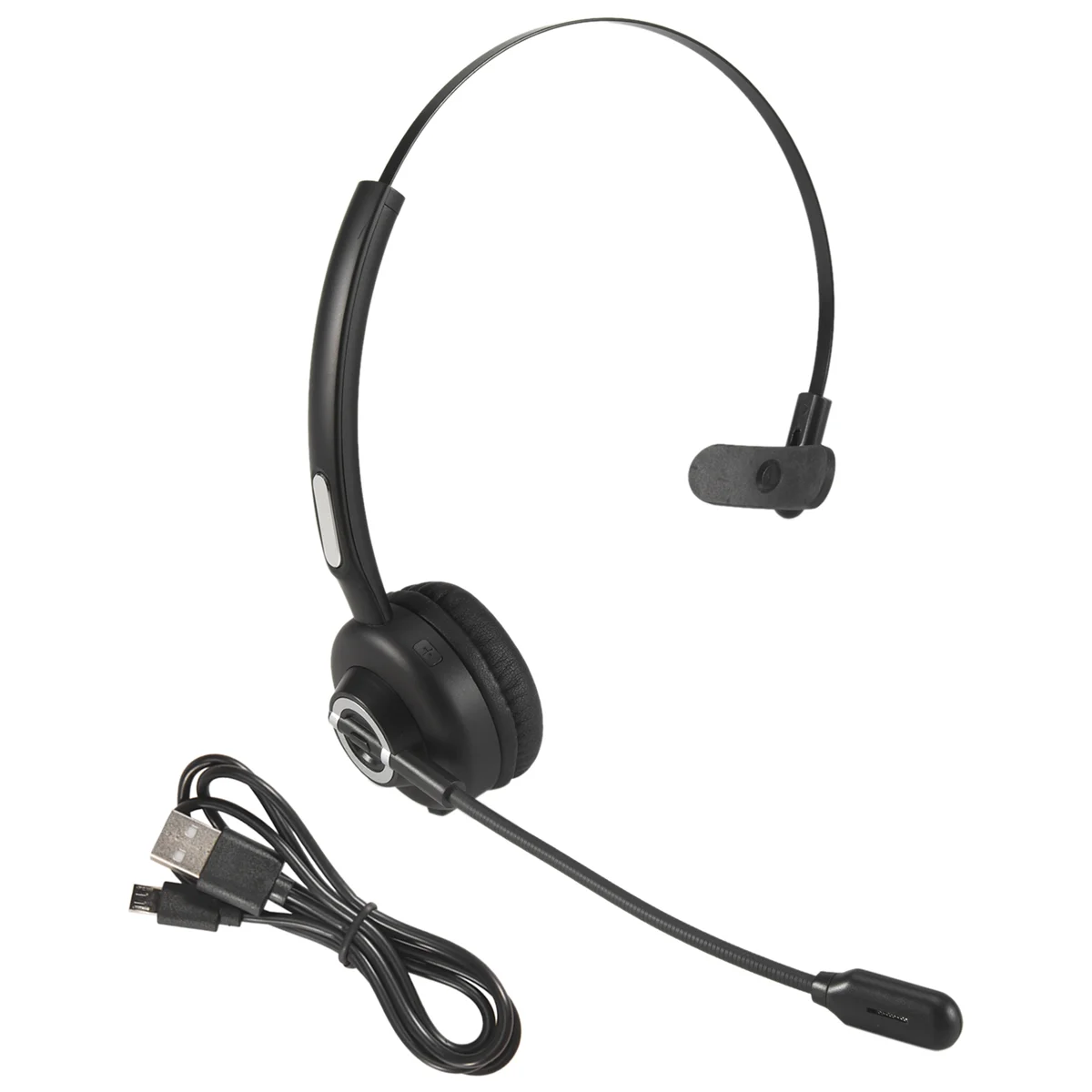 سماعات بلوتوث T35C مع ميكروفون، سماعة رأس لاسلكية على الأذن، سماعة رأس للكمبيوتر الشخصي المانعة للضوضاء للهواتف المحمولة والكمبيوتر اللوحي