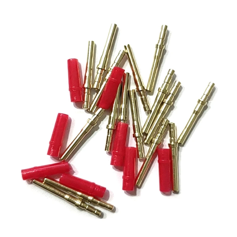 980 sets  Dental Lab Technician Small Brass Pins with Red Plastic Sleeves Conjunction Nail 1.6mmX18mm  Brass On Stone Model Work