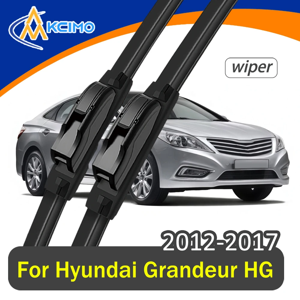 

Premium All-Season Front Wiper Blades Set For Hyundai Grandeur HG 2012-2017 Quiet Streak-Free Cleaning Simple Installation