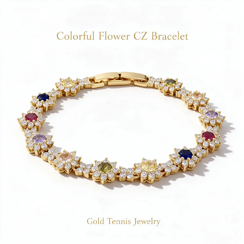 Greatera Marken-Damenarmband aus luxuriösem Kupfer, zierliches Blumen-Zirkon-Handarmband, Party, klassisch, romantisch, wasserdichter Schmuck – Detail 8