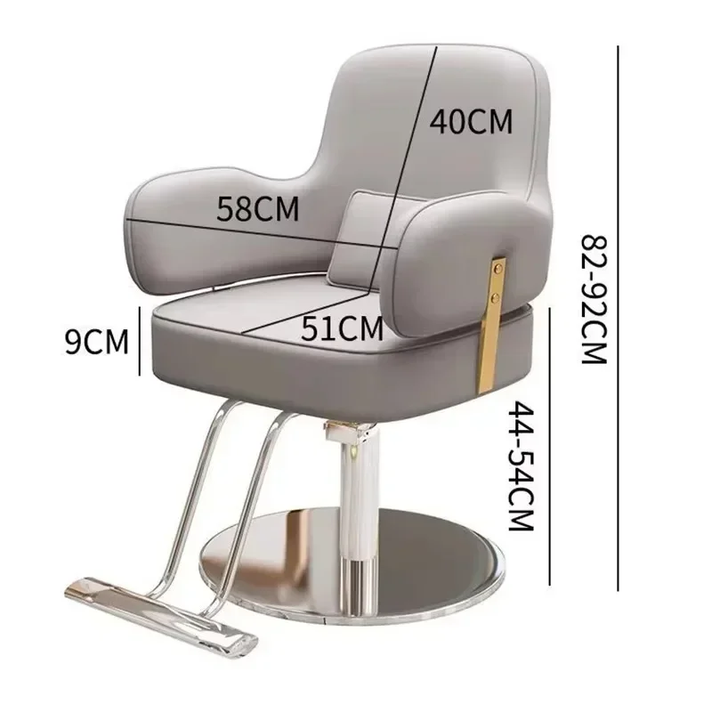 Beauty Exquisite Barber Chairs European Classic Luxury Premium Salon Chairs Nordic Trendy Silla Para Lashista Salon Furniture
