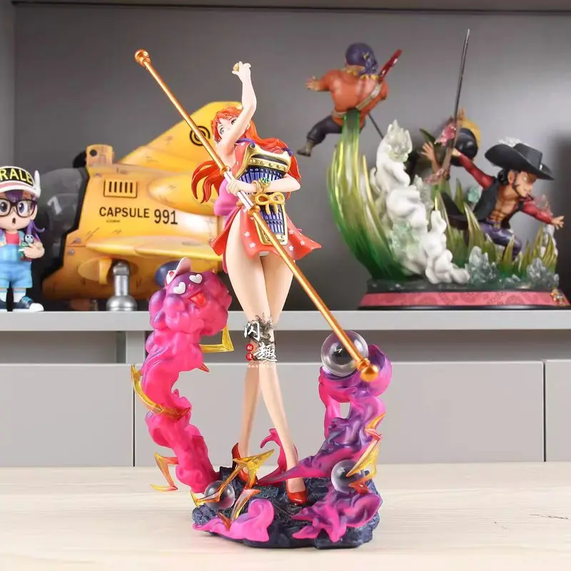 30cm Nami modelo figura de acción de una pieza una pieza Samurai Nami estatuilla periférica de animé PVC GK estatua Figuras adornos Juguetes