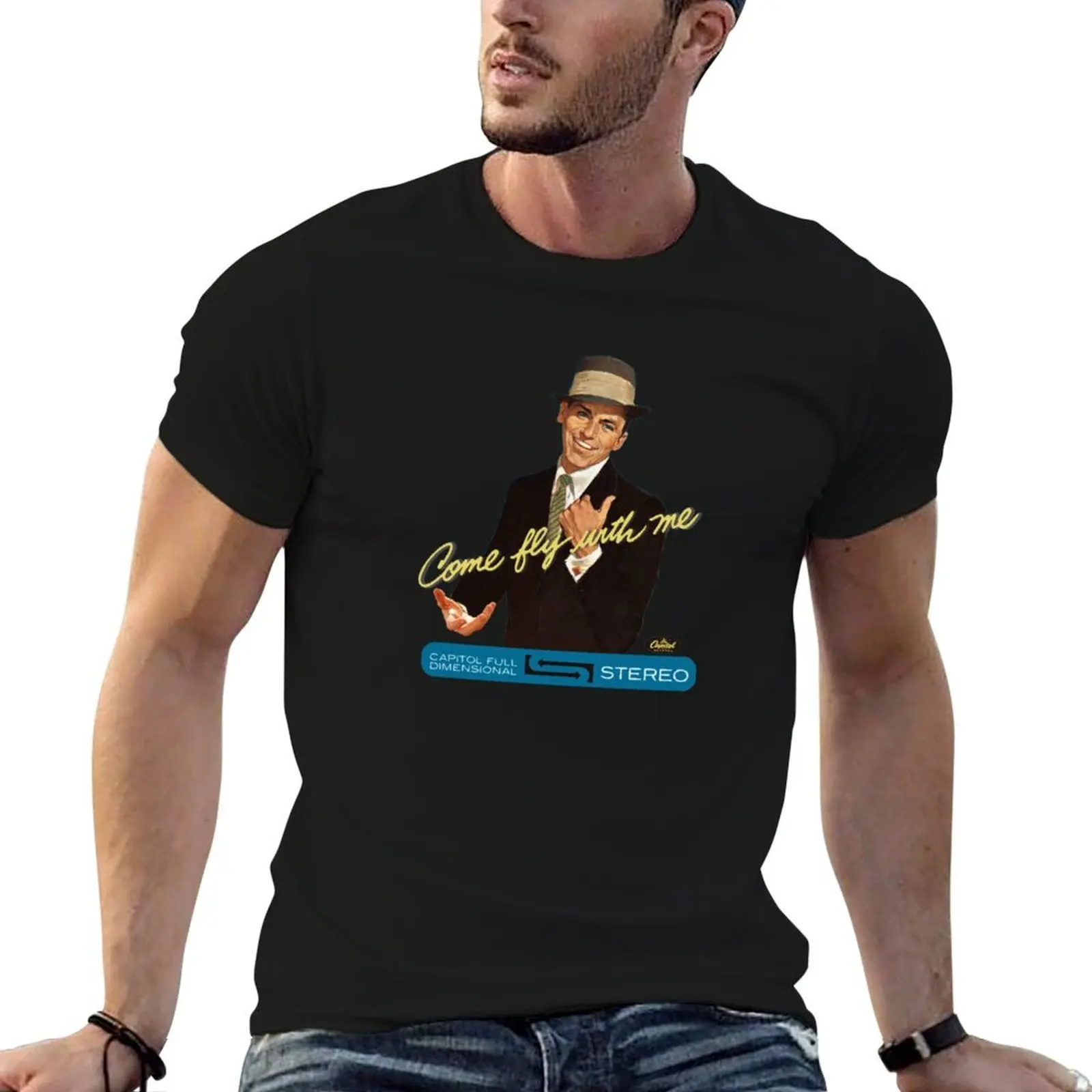 Camiseta Come Fly With Me, camiseta informal con estampado moderno