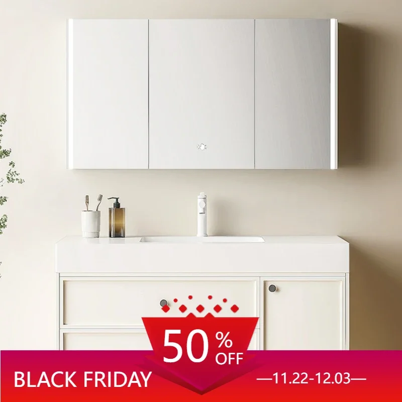 

Storage Cabinet Kitchen Bathroom Washbasin Furniture Column Medicine Small Closet Shelf Kit Mirrors White Closed mobile bagno