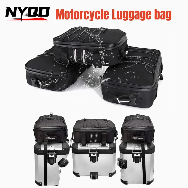 

Motorcycle Aluminum Box Cover Top Package Side Package Suitable for BMW Universal Style Expandable Large Capacity Waterproof