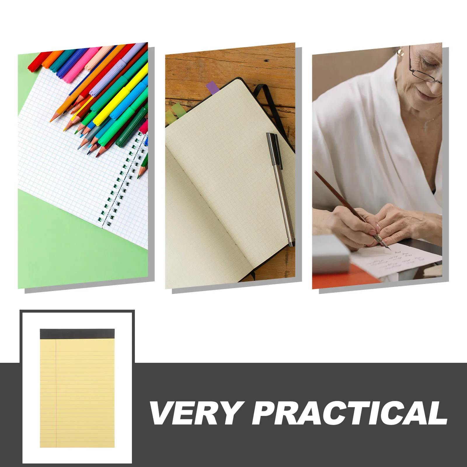 4 Books Planner Notepad Tear-Off Daily Planner Note Pad Schedule Notepad to Do List Memo Pad for Office Study Planning Pads