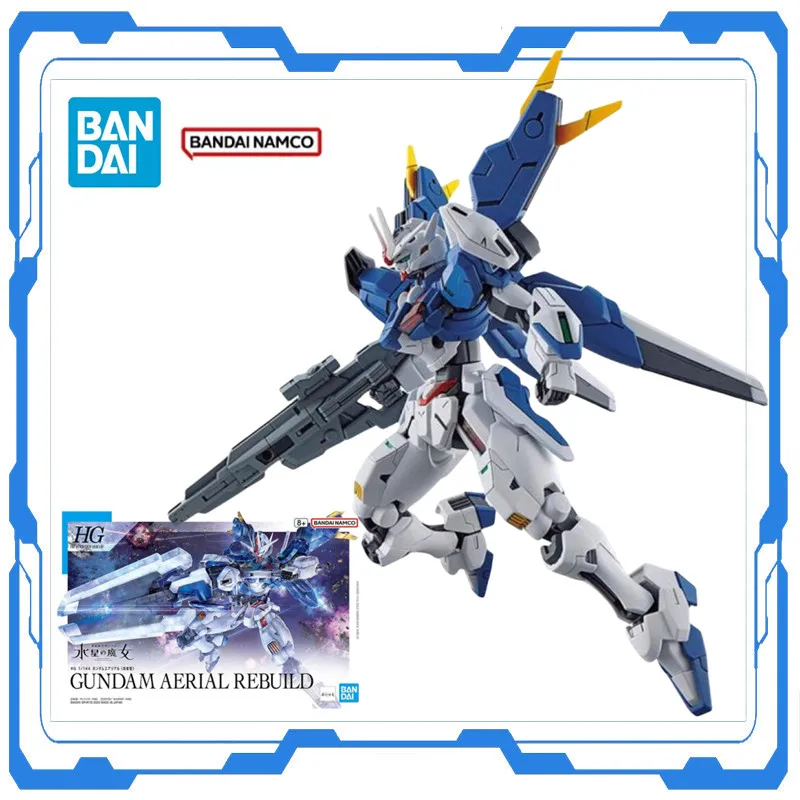 

Bandai Gundam Genuine Assembly Model HG 1/144 Gundam Aerial Rebuild Original Kits Action Figure Toys Gift for Kid Decoration