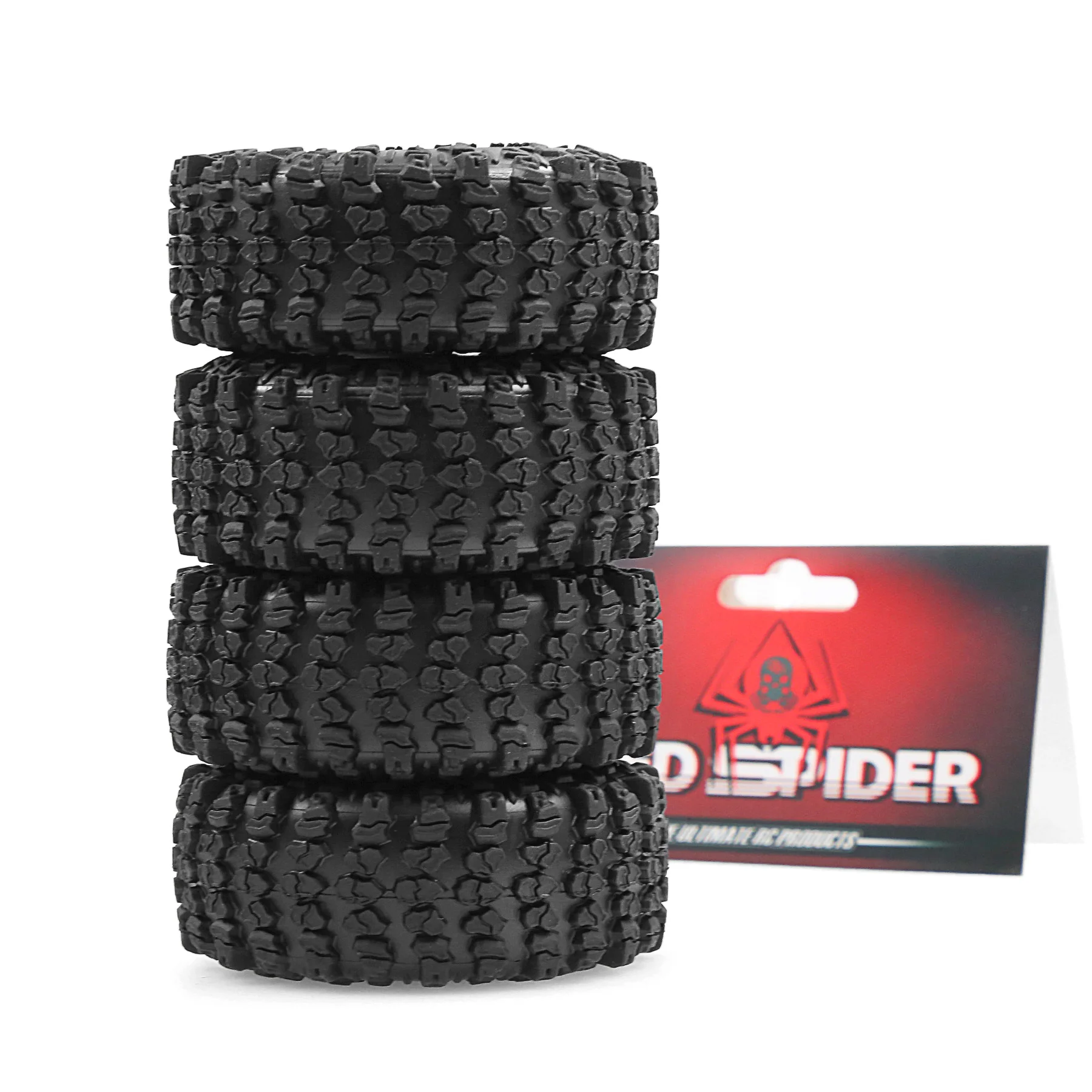 1.3 Inch Ultra Soft Sticky Rubber Tires for 1/24 1/18 SCX24 TRX4M FCX24 AX24 RC Crawler Upgrade Wheels