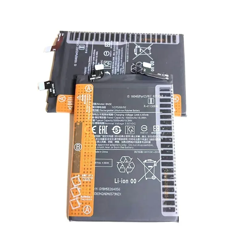 بطارية هاتف عالية الجودة 2025 سنة بطارية BN5E جديدة 5000 مللي أمبير في الساعة لهاتف Xiaomi POCO X4 PRO / Redmi Note 11 Pro / 11E Pro 5G