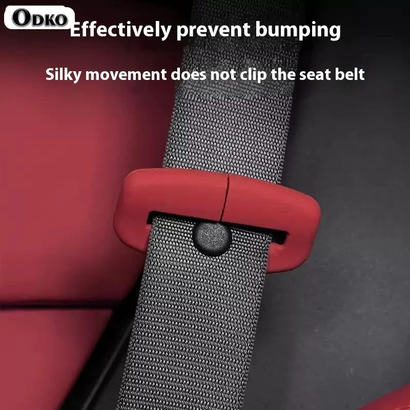 For Volkswagen Magotan Tavendor Talagon Touareg T-Roc Interior Accessries 2/4 Piece Car Seat Belt Silicone Protective Cover Trim