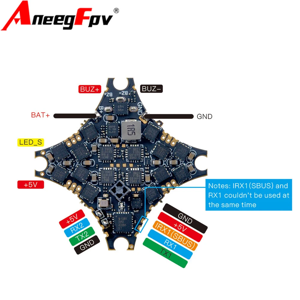 

HappyModel SuperX HD ELRS 1-2S AIO Flight Controlelr Built-in 12A ESC UART ELRS V3 RX for Mobula6 HDZero Moblite7 Walksnail