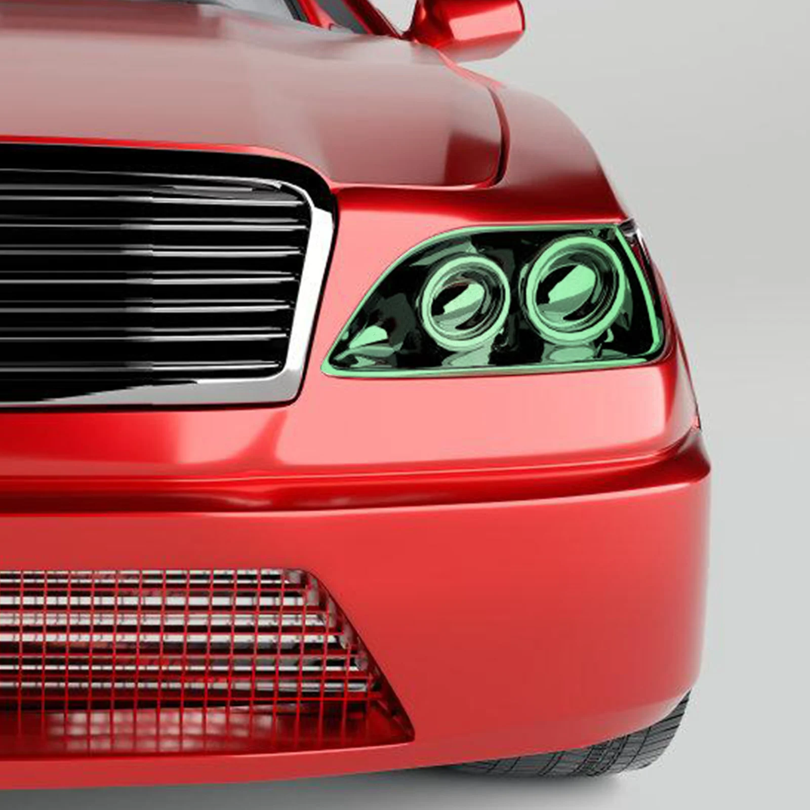 

2pcs Car Headlight Film PVC Light Tint Film Vehicle Tail Lights Protection Sticker Easy Install Stylish Durable for All Cars