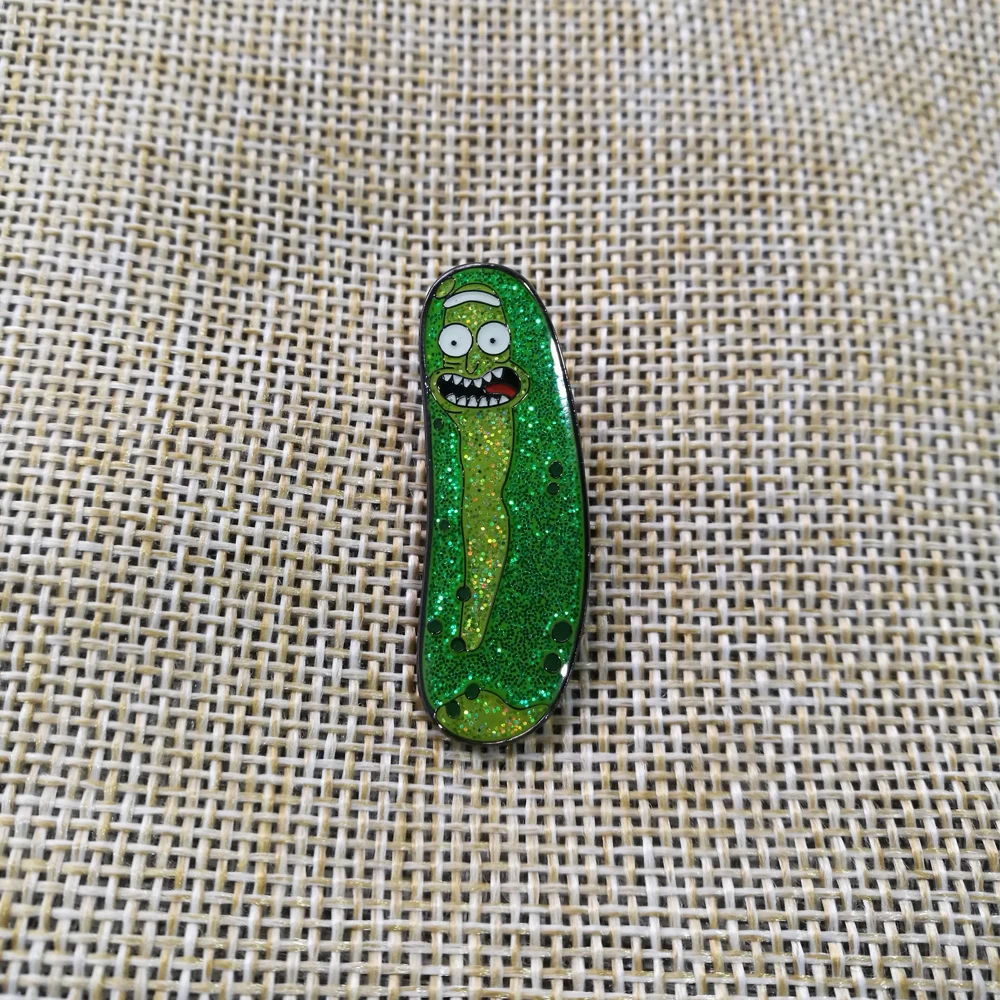 Pickle Rick badge fans collection