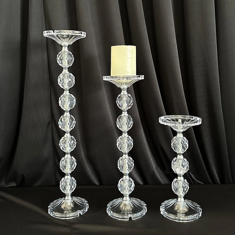 Acrylic Flower Vase Luxury Stand Wedding/ Table Centerpiece Party Pillar Road Lead Home Decor