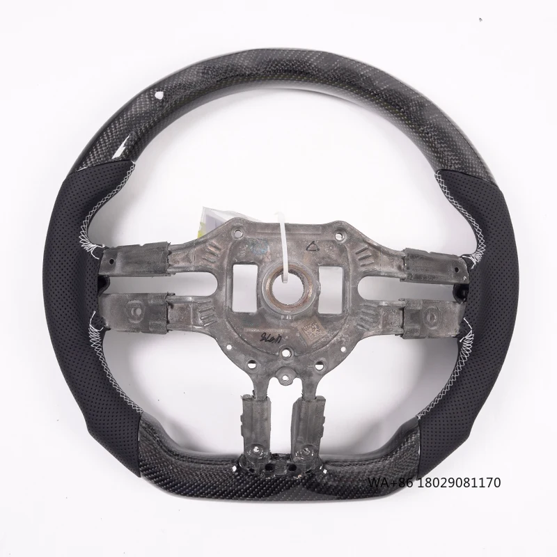 ل-عجلة القيادة من ألياف الكربون اليعسوب W219 W204 W213 W205 CLS C257 C 300d CLA 250 W117 W209 C117 #6