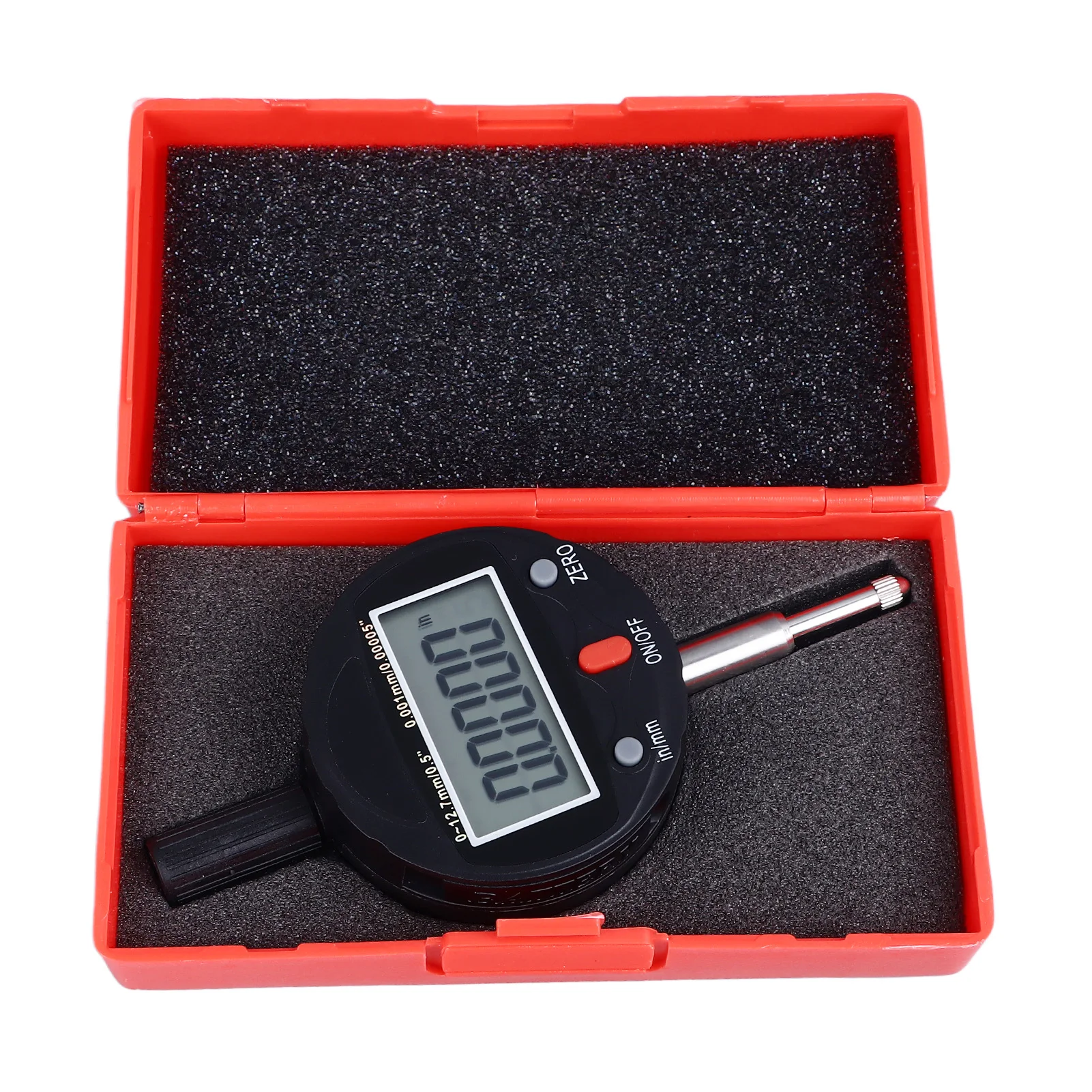 Digital Dial Indicator 0.00005in Range IP54   Proof 0‑12.7mm Dial Indicator Probe Intuitive for Industrial Use