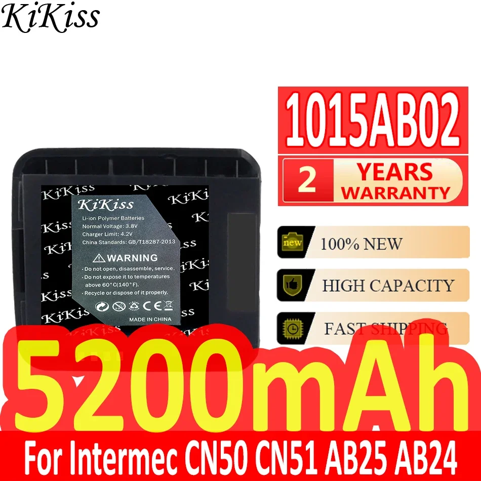 

Мощная батарея 5200 мАч KiKiss 1015AB02 для Intermec AB25 AB24 CN50 CN51 Bateria