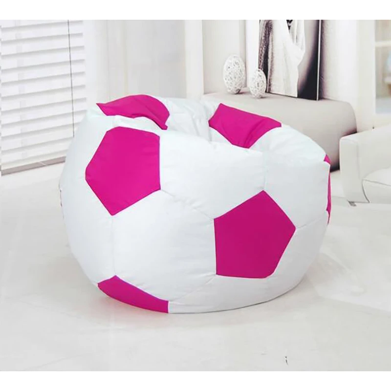 Football Shape Comfortable Bean Bag Sofa Cover For Child Adult Stuffed Chair Sofas  Cushion Organizer Without Filler