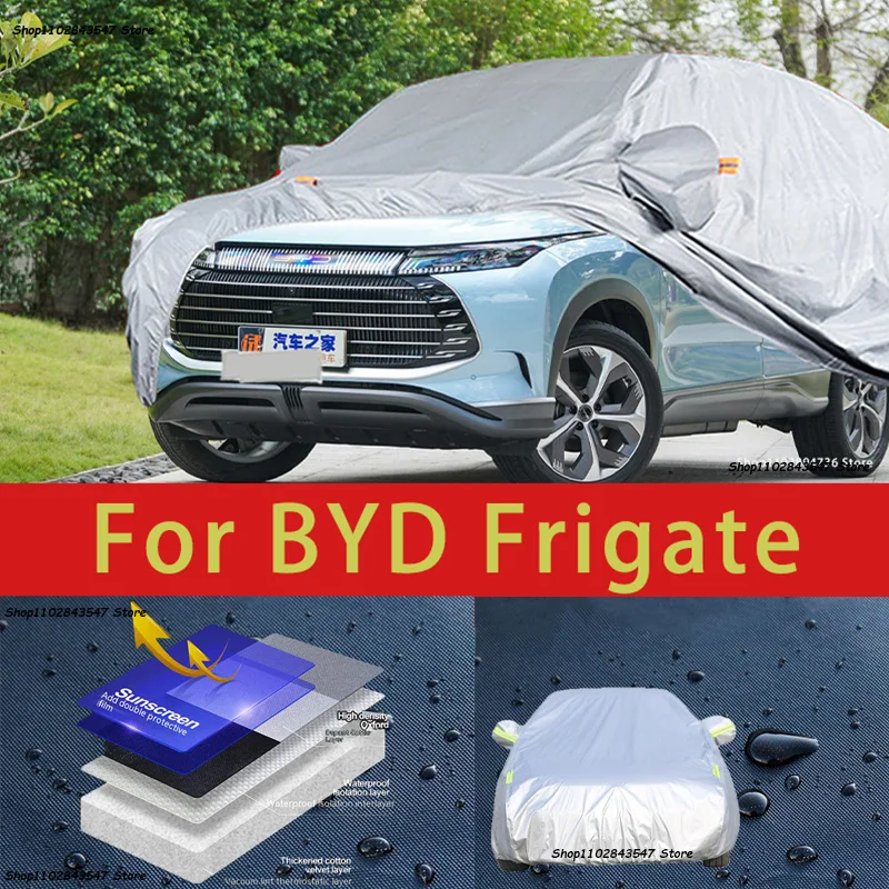 

For BYD Frigate Outdoor Protection Full Car Covers Snow Cover Sunshade Waterproof Dustproof Exterior Car accessories