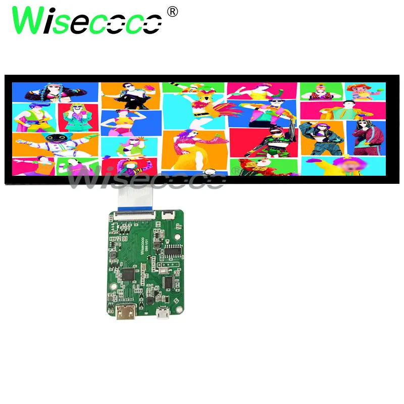 Imagem -02 - Display Lcd Tela de Barra Esticada Aida 64 Módulo Raspberry pi Placa de Motorista Original Novo 8.8 1920x480 60hz