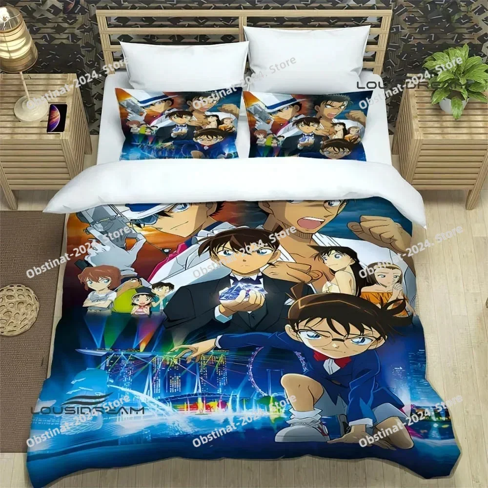 

Detective Conan Cartoon Bedding Sets exquisite bed supplies set duvet cover bed comforter set bedding set luxury birthday gift