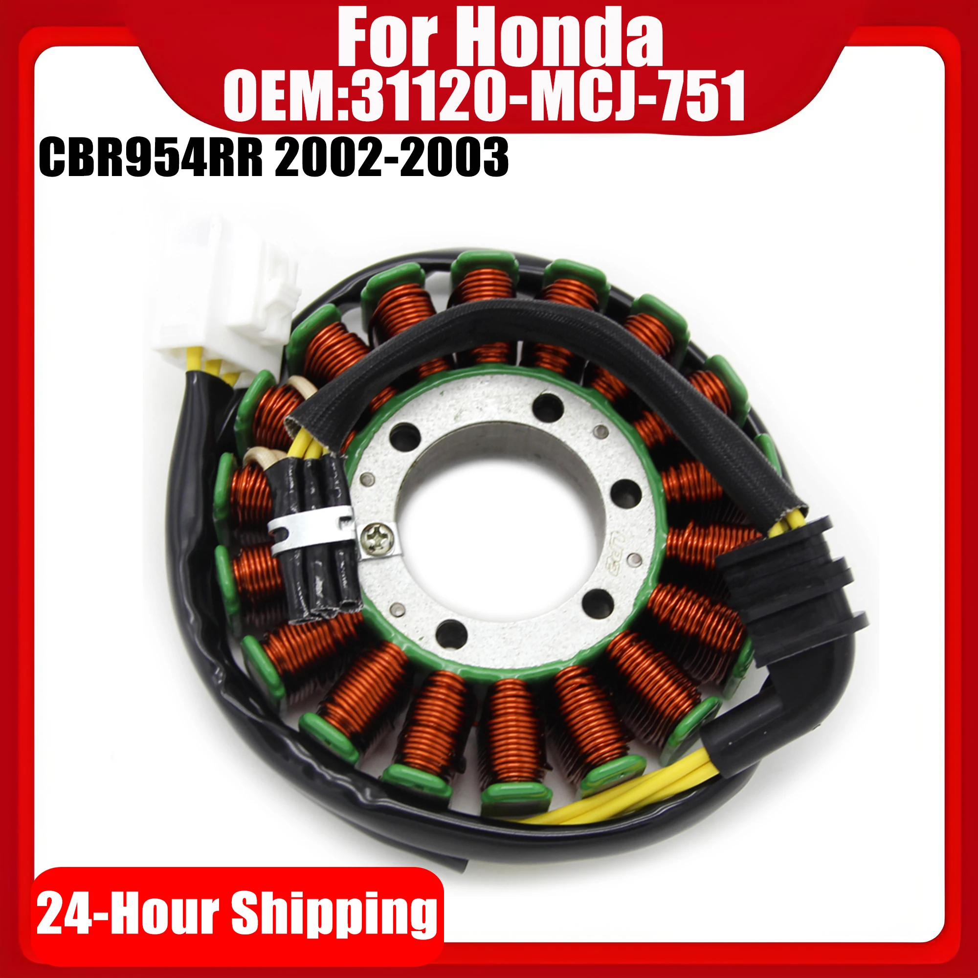 

31120-MCJ-751 Motorcycle Generator Stator Coil For Honda CBR954RR CBR 954RR CBR 954 RR 2002 2003 Magneto Stator