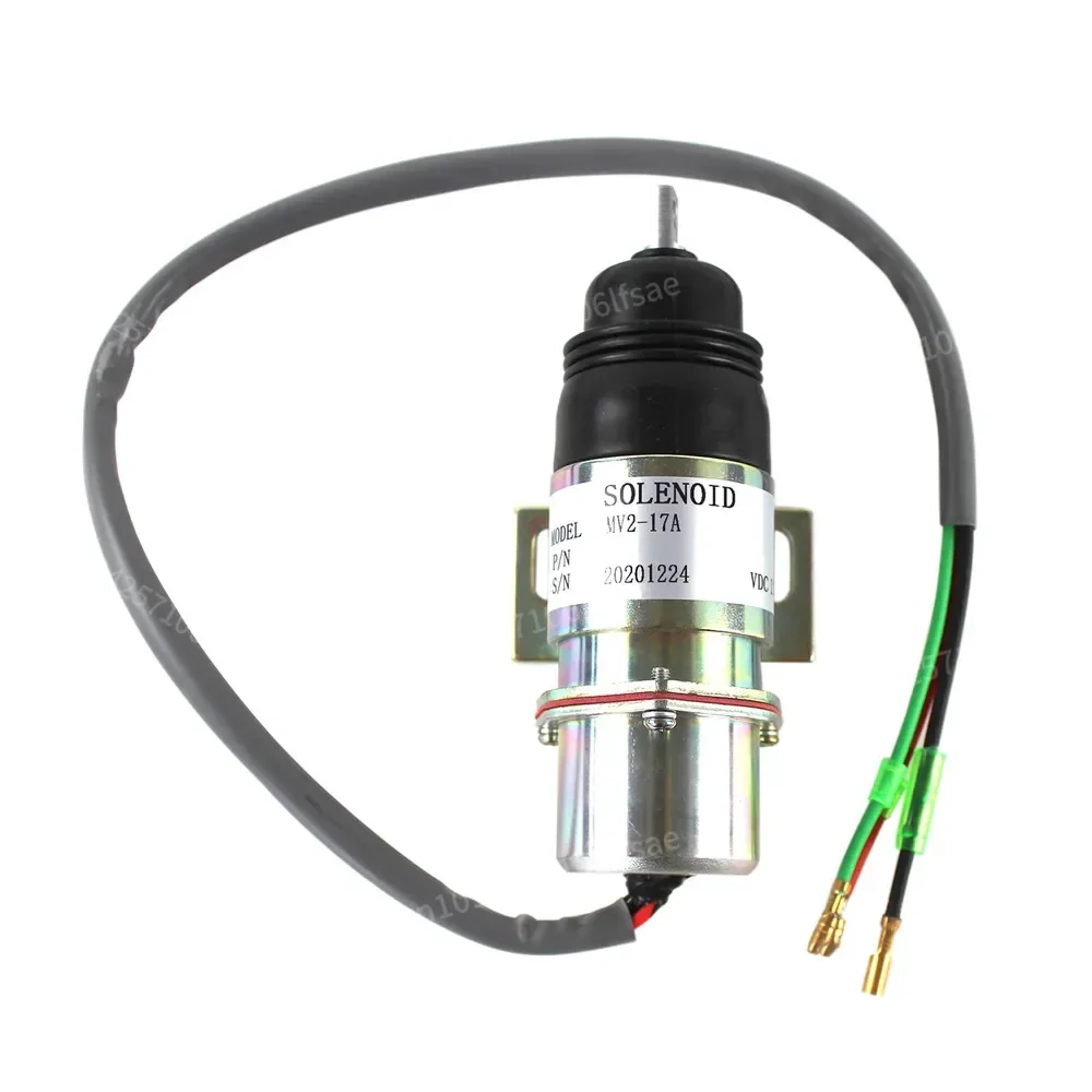 

12V Shutoff Solenoid Valve MV2-17A MV217A 1819100520 For 4JG1 4JG2 6BG1 6BB1 FD115-6 FORK LIFT TRUCKS Engines Components Parts