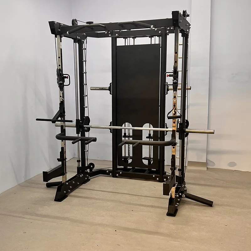 

Commercial Power Rack With Cable Crossover - Pro Gym Equipment For Weightlifting & Functional Training