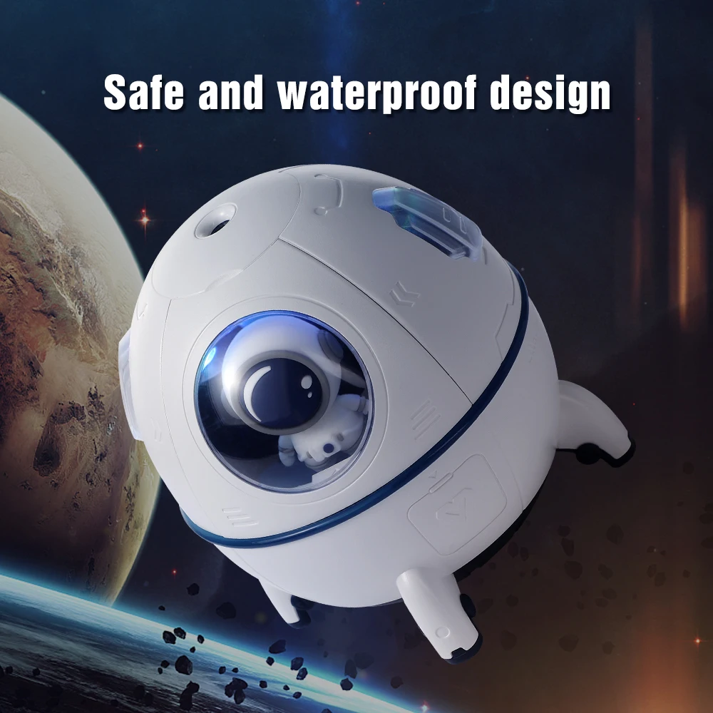 

Portable Mini Humidifier Astronaut Space Small Cool Mist Humidifiers 220ML USB Desktop Humidifier with Auto Shut Off Night Light