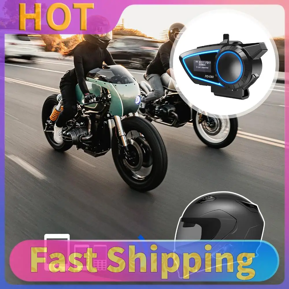 

Motorcycle Helmet BT Headset Waterproof Motorcycle Helmet Speaker Helmet Headphone Compatible with All Helmets