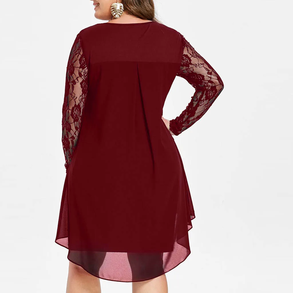 Robe de soirée à ourlet évasé pour femme, grande taille, grande taille, robes de soirée pour femme